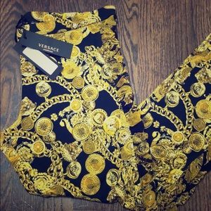 COPY - NWT Versace leggings with small medallion …